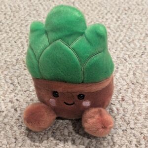 Cute Palm Pal Plant Succulent Green and Brown Plush Toy